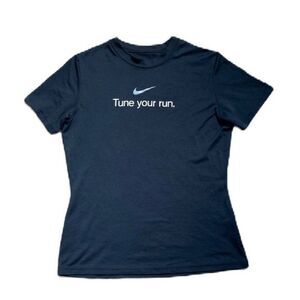 Nike Dri-Fit Cotton Tee Short Sleeve Black T-Shirt Sz S Top Women